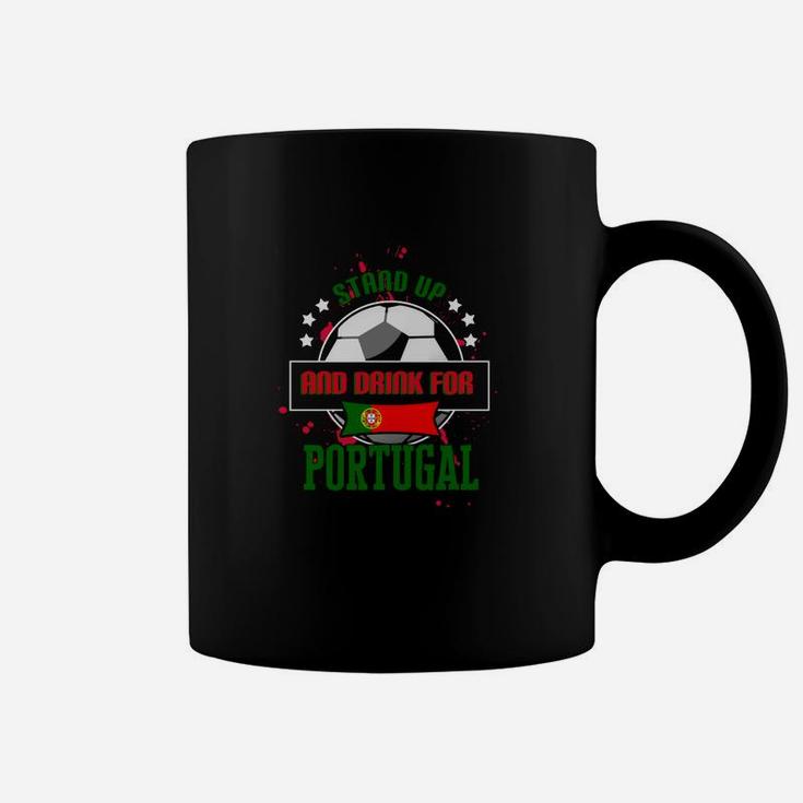 Portugal Fußball-Fan Tassen, Unterstützung & Stolz Motiv