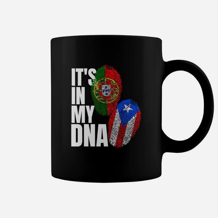 Portuguese Mix Puerto Rican Dna Flag Coffee Mug