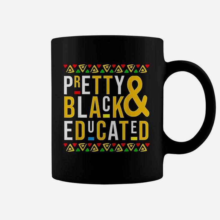 Pretty Black And Educated Black History Month Coffee Mug