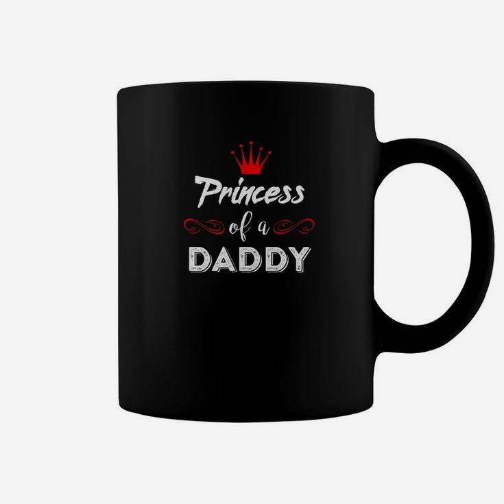 Princess Of A Daddy Family Dad Daughter Gift Fathers Day Premium Coffee Mug