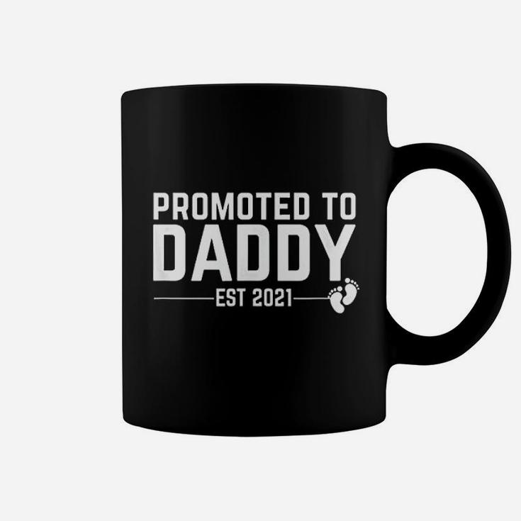 Promoted To Daddy 2021 Fathers New Dad Gift Coffee Mug