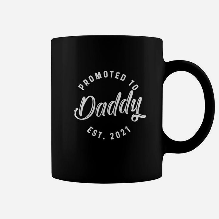 Promoted To Daddy 2021 Funny New Baby Family Coffee Mug