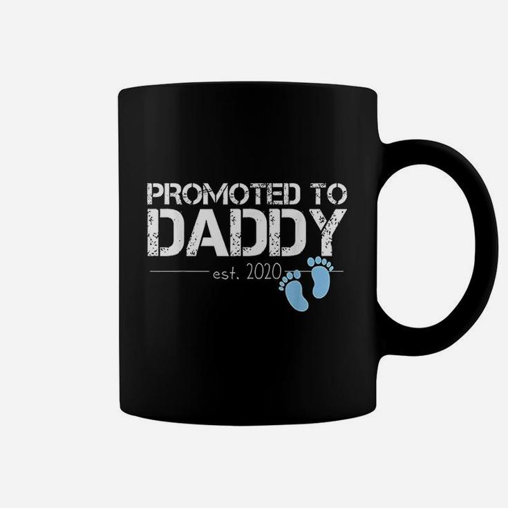 Promoted To Daddy Est 2020 Future New Dad Baby Gift Coffee Mug