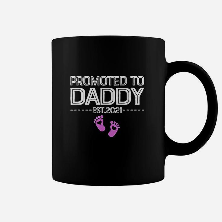 Promoted To Daddy Its A Girl Est 2021 New Dad First Daddy Coffee Mug