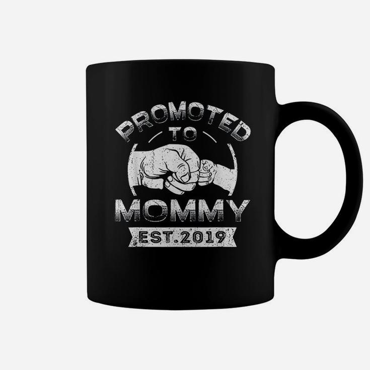 Promoted To Mommy Est 2019 Vintage New Mom Mama Gift Coffee Mug
