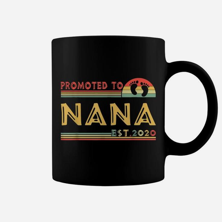 Promoted To Nana Est 2022 Mothers Day Gifts Vintage Retro Coffee Mug