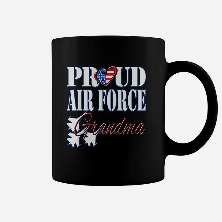 Proud Air Force Grandma Us Heart Military Coffee Mug