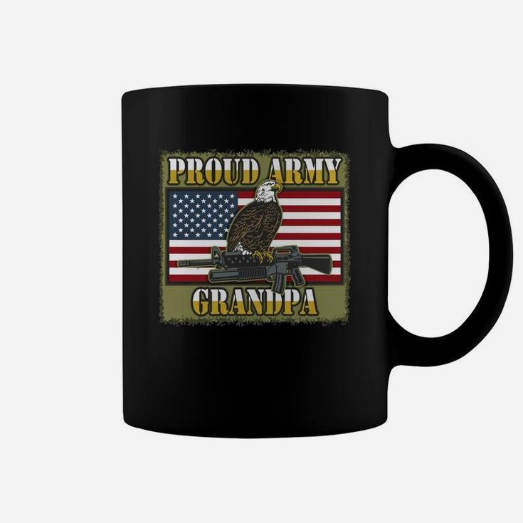 Proud Army Grandpa Bald Eagle Coffee Mug