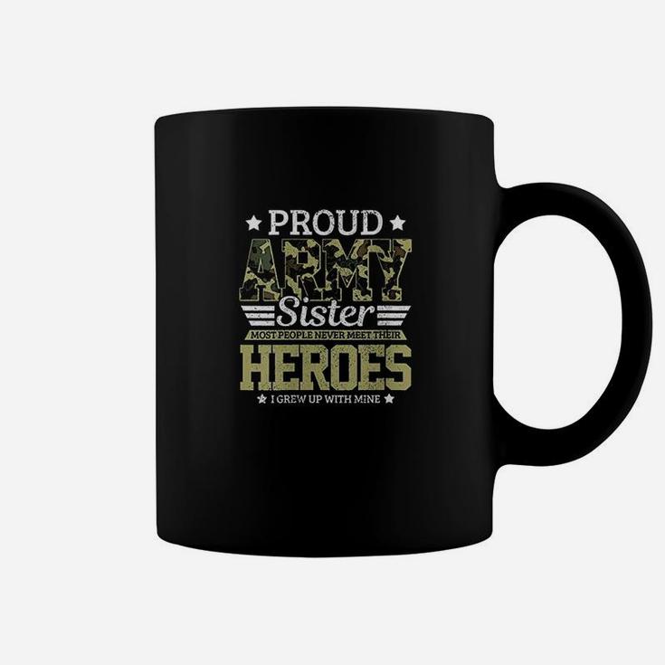 Proud Army Sister Military Soldier Brother Pride Gift Coffee Mug