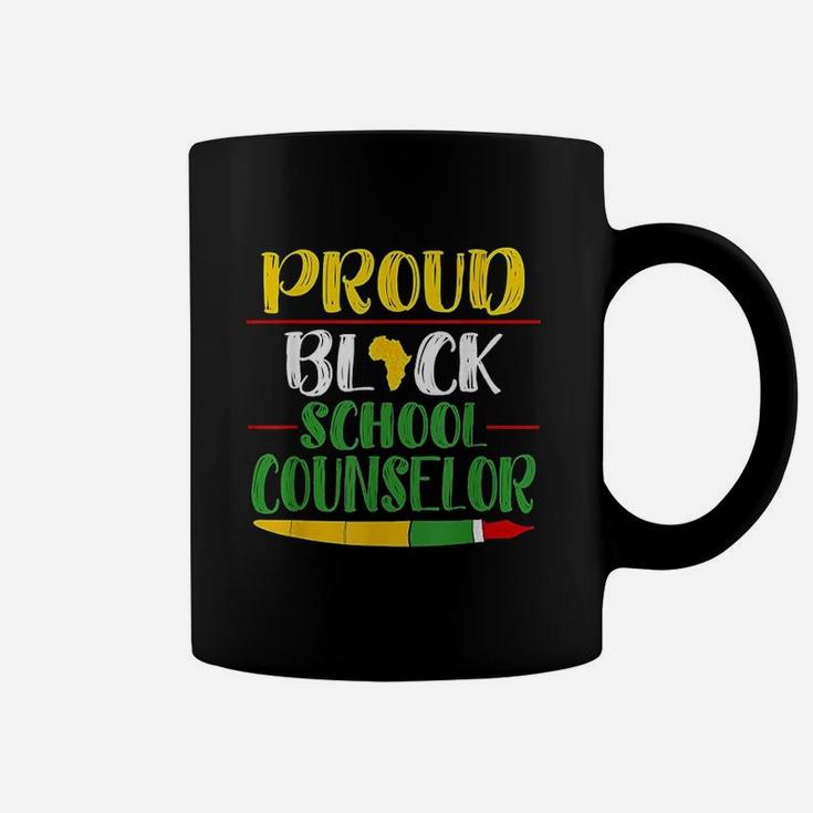 Proud Black School Counselor Black History Month Teacher Coffee Mug