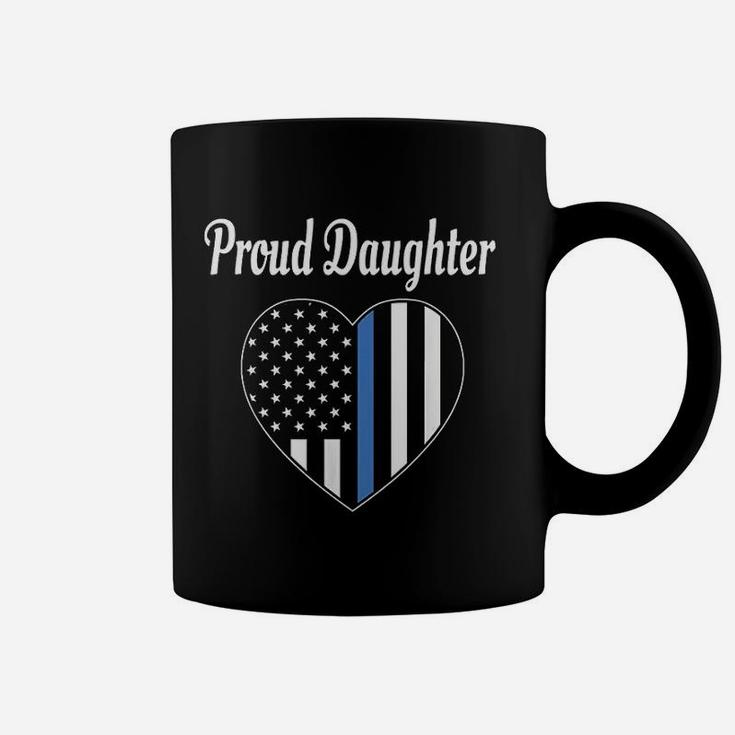 Proud Daughter Of Police Officer Law Enforcement Coffee Mug