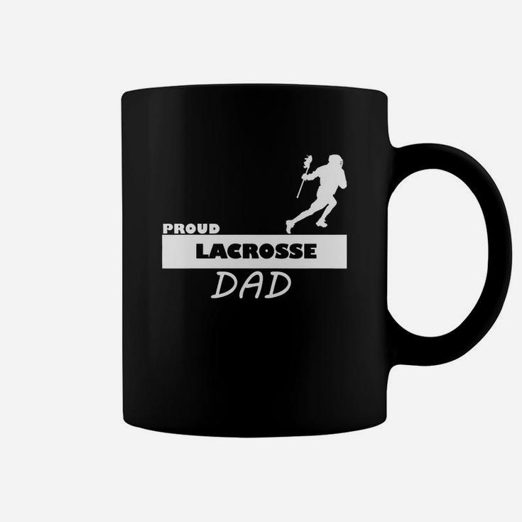Proud Lacrosse Lax Dad Supportive Parent Coffee Mug