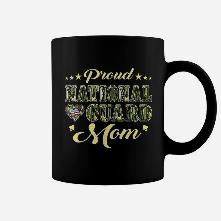 Proud National Guard Mom Dog Tags Heart Military Mother Gift Coffee Mug