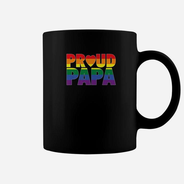 Proud Papa Lgbt Parent Gay Pride Fathers Day Coffee Mug