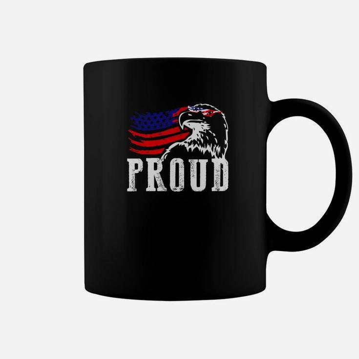 Proud Patriotic Eagle Patriotic 4th Of July Veteran Flag Day Premium Coffee Mug