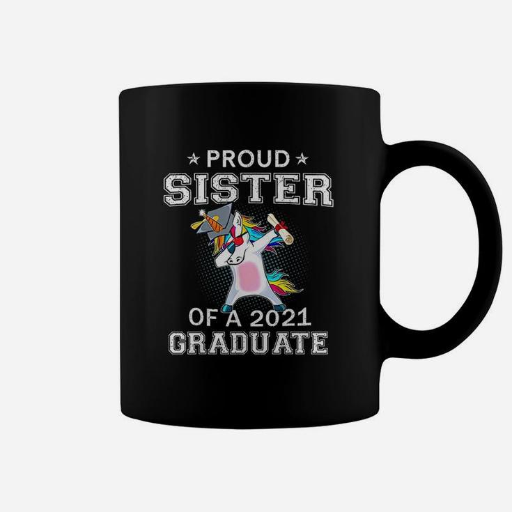 Proud Sister Of A 2021 Graduate Unicorn Coffee Mug