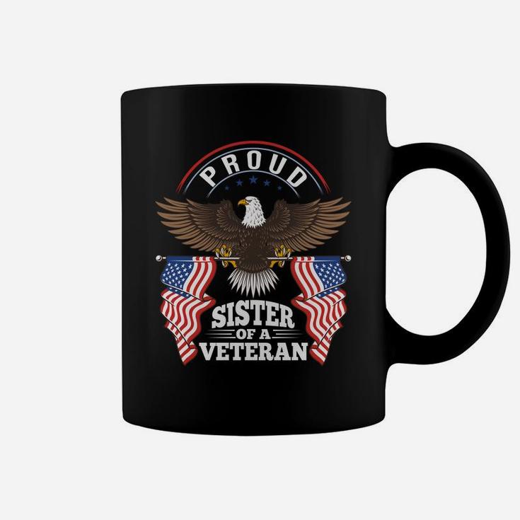 Proud Sister Of A Veteran American Flag 2020 Coffee Mug