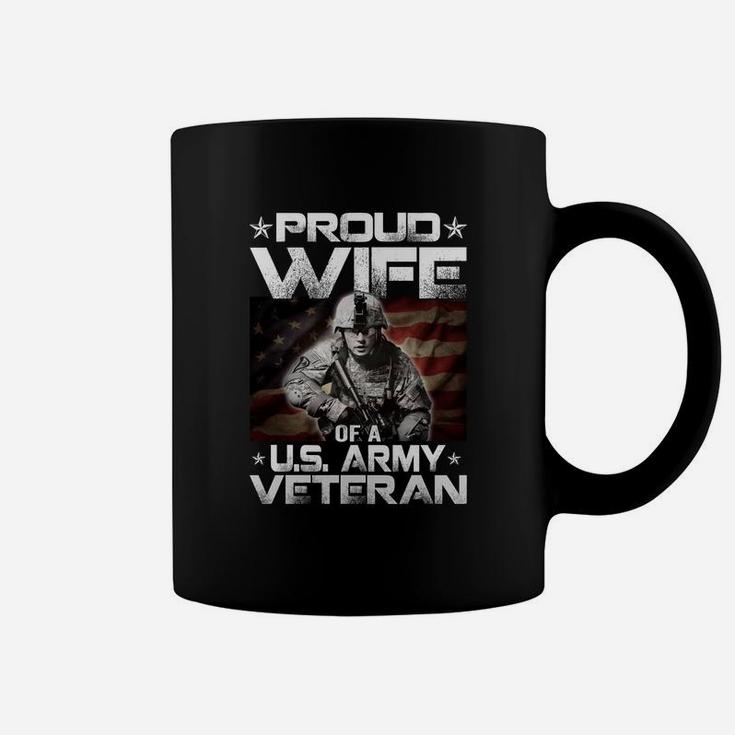 Proud Wife Of A US Army Veteran Meaningful Gift Coffee Mug