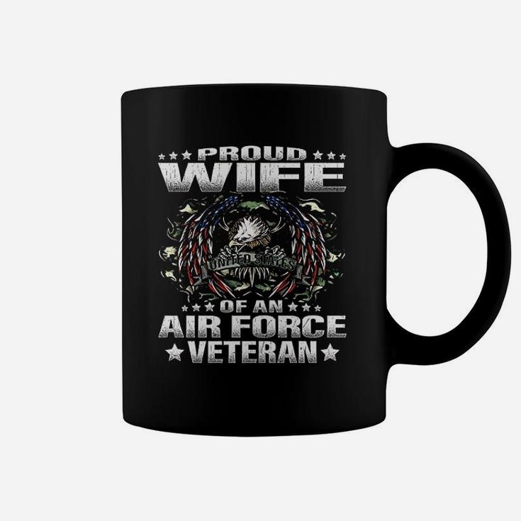 Proud Wife Of An Air Force Veteran Military Vet Spouse Gifts Coffee Mug