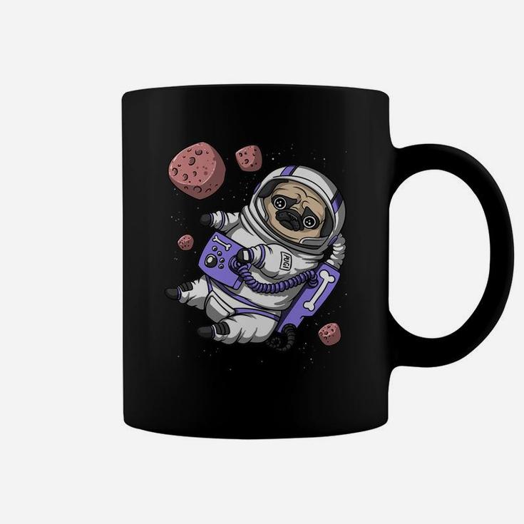 Pug Dog Astronaut Pet Funny Space Coffee Mug