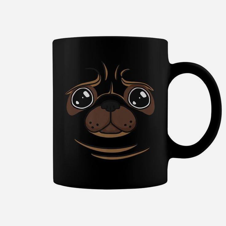 Pug Puppy Dog Face Funny Halloween Costume Gift Coffee Mug