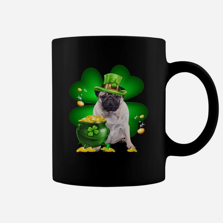 Pug Shamrock St Patricks Day Irish Great Dog Lovers Coffee Mug