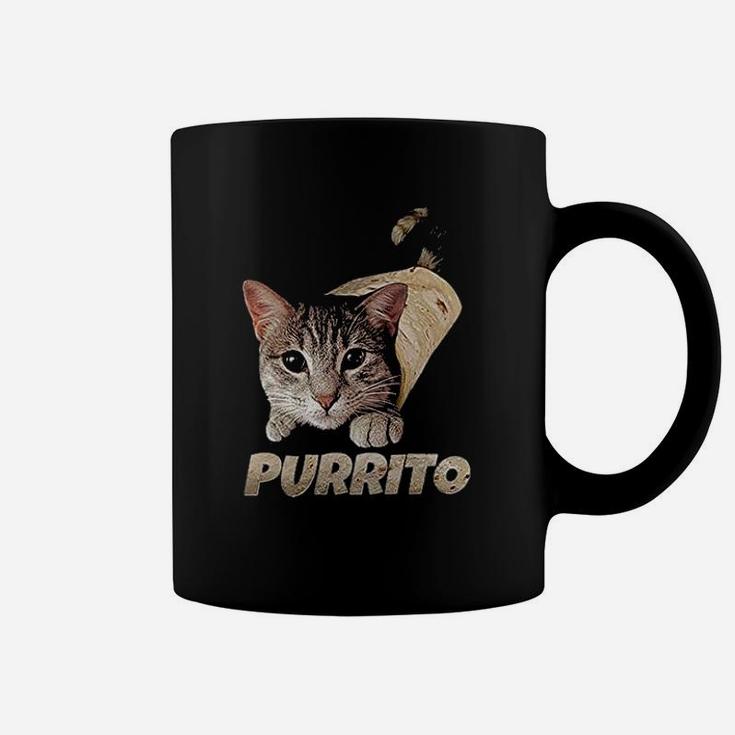 Purrito Cat Burrito Funny Joke Meme Kitty Coffee Mug