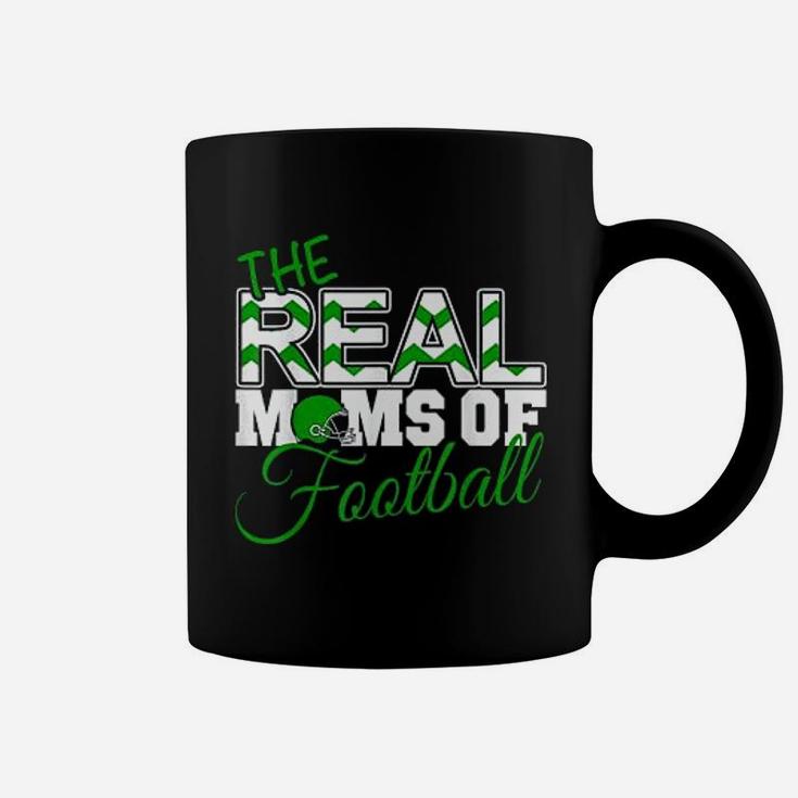 Real Moms Of Football Green Football Mom For Mothers Day Coffee Mug