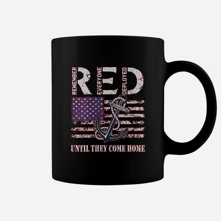 Red Friday Military Deployed Navy Soldier Us Flag Veteran Coffee Mug