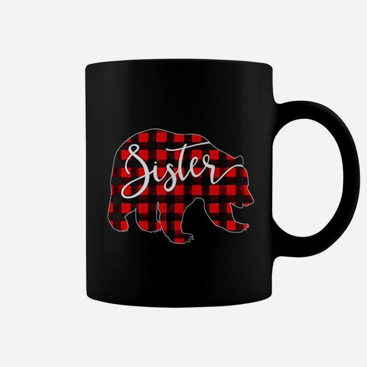 Red Plaid Sister Bear, sister presents Coffee Mug
