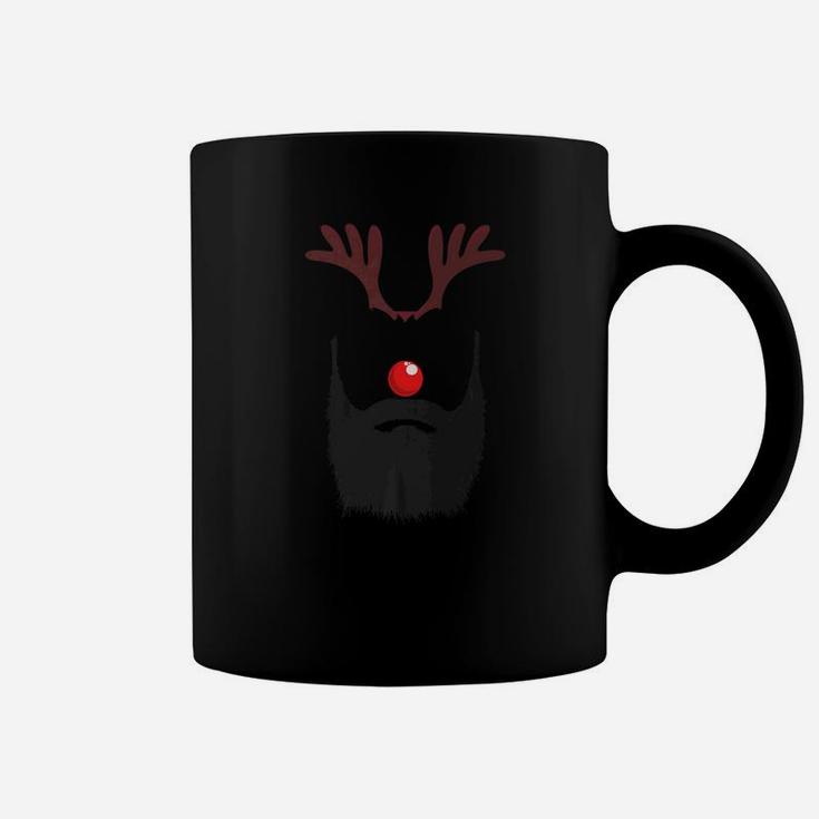 Reindeer Face Horn And Beard Daddy Xmas Coffee Mug