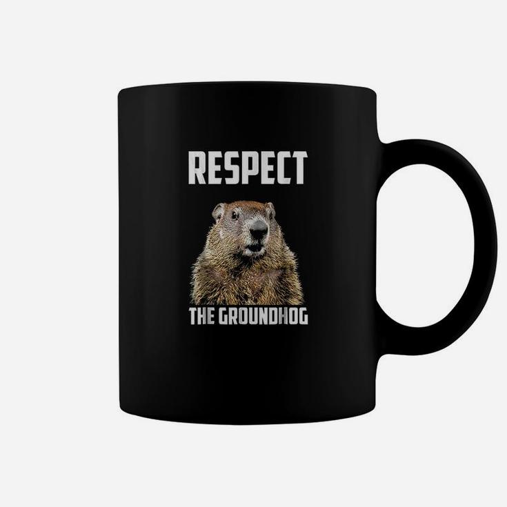 Respect The Groundhog Woodchuck Photo Ground-hog Day Coffee Mug