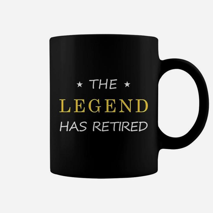 Retired Retirement Party Supplies Dads Boss The Legend Has Retired Coffee Mug