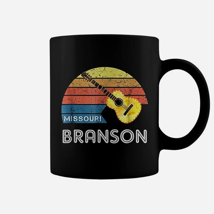 Retro Branson Souvenir With A Vintage Style Guitar Coffee Mug