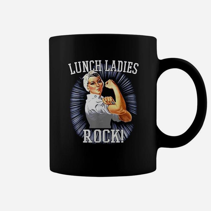 Retro Lunch Ladies Rock Cafeteria Worker Funny Lunch Lady Coffee Mug