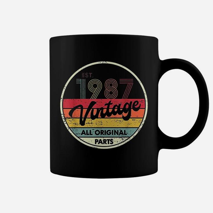 Retro Vintage 1987 35th Birthday Gifts 35 Years Old  Coffee Mug