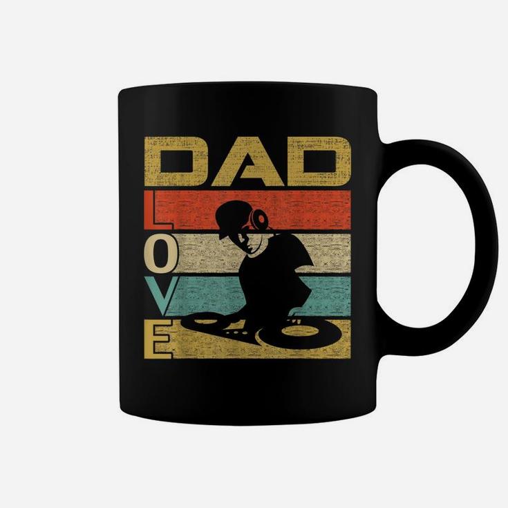 Retro Vintage Dad Love Dj Deejay Fathers Day Coffee Mug