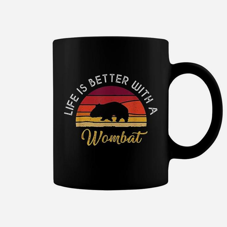 Retro Vintage Life Is Better With A Wombat Lovers Coffee Mug