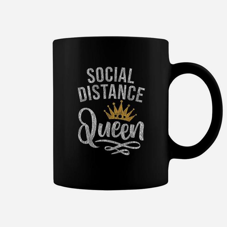 Retro Vintage Social Distance Queen Stay At Home Coffee Mug