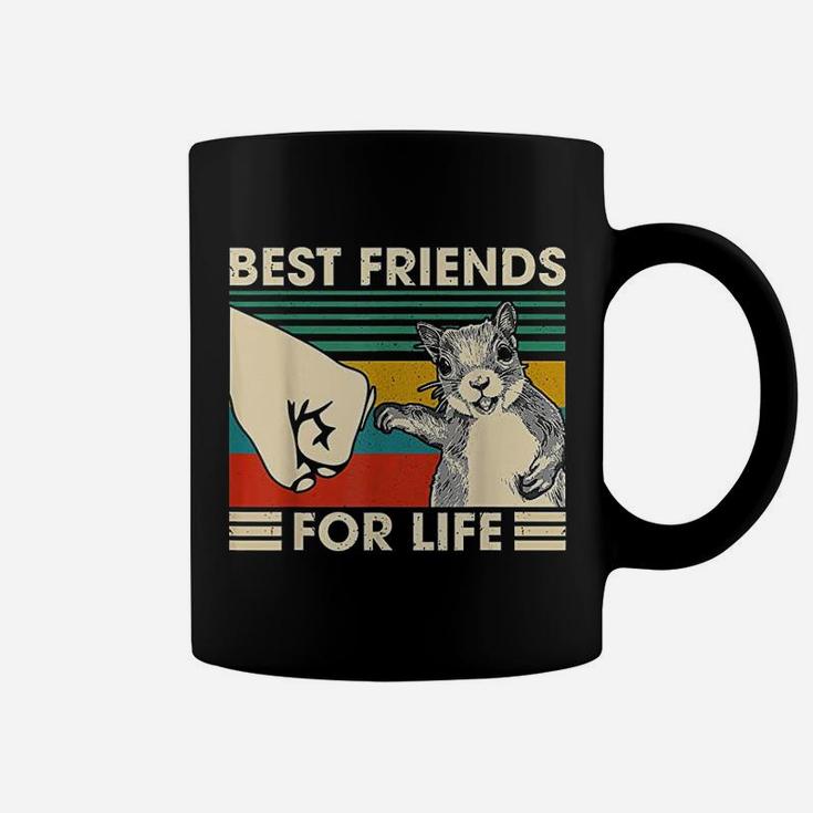 Retro Vintage Squirrel Best Friend For Life Fist Bump Coffee Mug