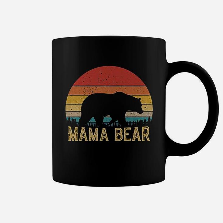 Retro Vintage Sunset Mama Bear Coffee Mug
