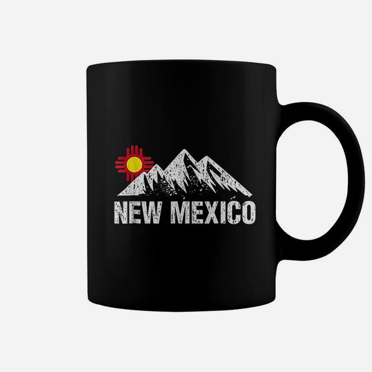 Retro Vintage Sunset Mountain New Mexico Coffee Mug