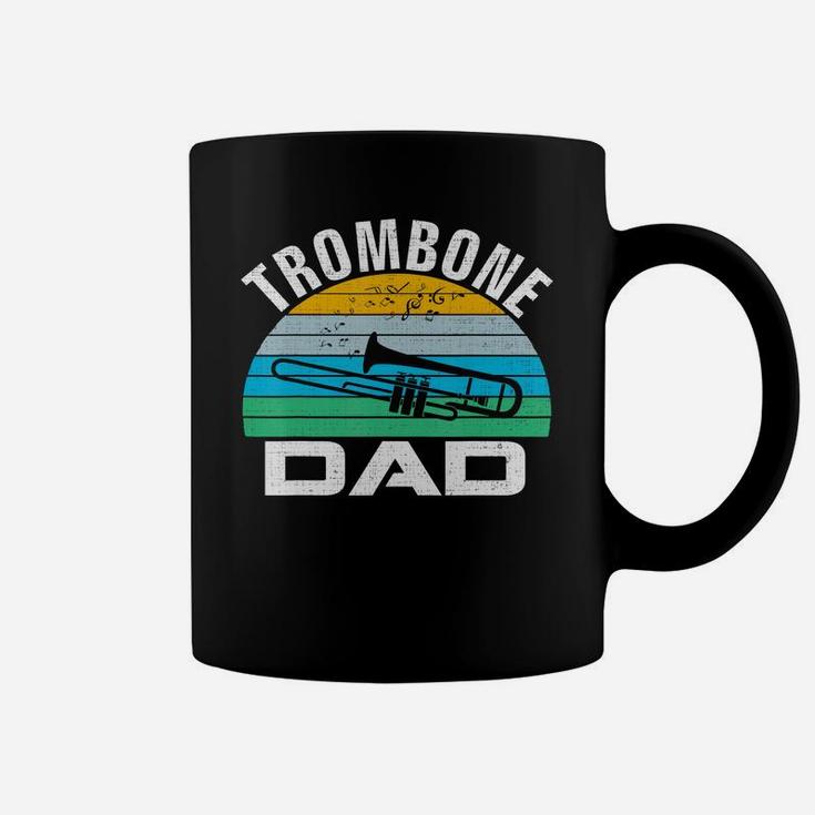 Retro Vintage Trombone Dad Funny Music Father's Day Gift T-shirt Coffee Mug
