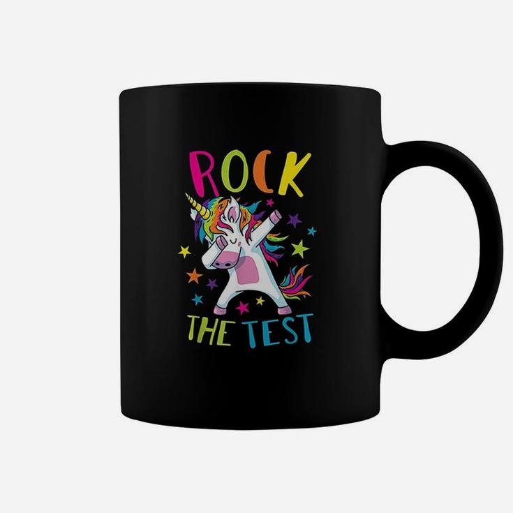 Rock The Test Funny Back School Teacher Coffee Mug