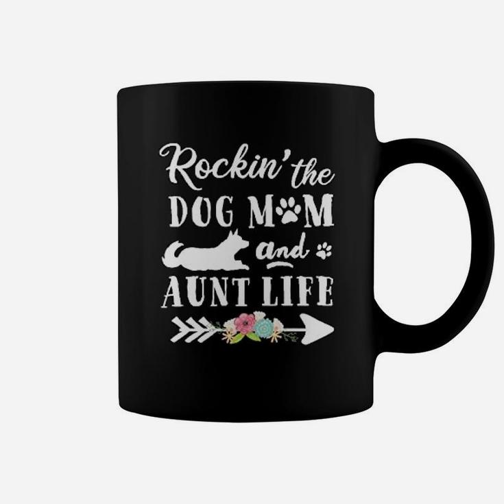 Rocking The Dog Mom And Aunt Life Cat Paws Coffee Mug
