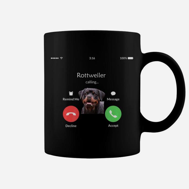 Rottweiler Dog Is Callings Coffee Mug