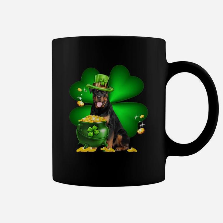 Rottweiler Shamrock St Patricks Day Irish Great Dog Lovers Coffee Mug