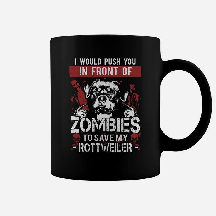 Rottweiler Shirt - Zombies Rottweiler Shirt Coffee Mug