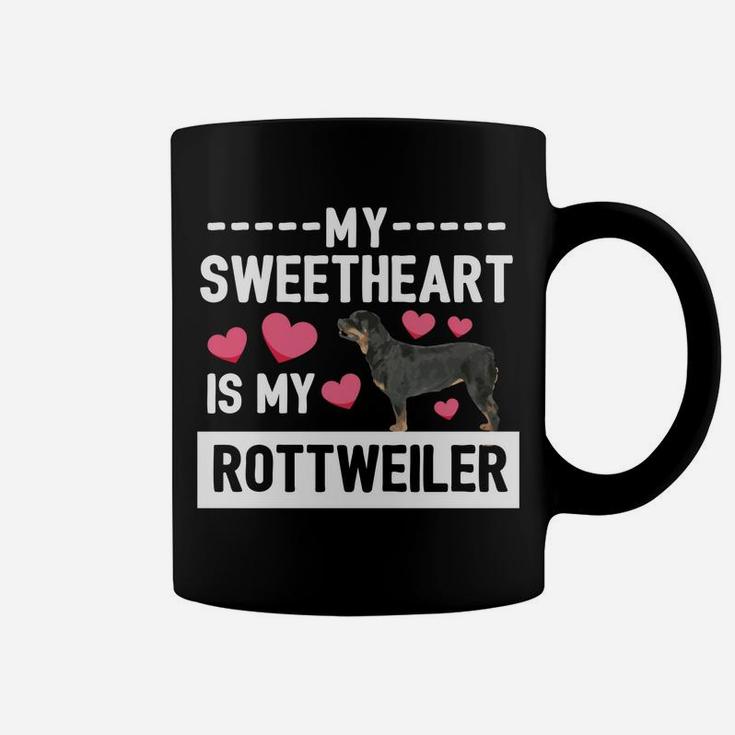 Rottweiler Valentines Boys Sweetheart Dog Lovers Coffee Mug