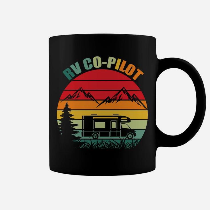 Rv Co Pilot Vintage Camping Truck Happy Time Coffee Mug